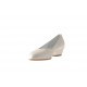 Pump in pearled ivory leather heel 3 - Available sizes:  31, 32, 33