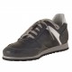 Zapato deportivo con cordones para hombre en piel azul y blanca - Tallas disponibles:  37