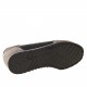 Zapato deportivo con cordones para hombre en gamuza y tejido gris y piel azul - Tallas disponibles:  36, 37
