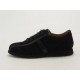 Scarpa stringata sportiva da uomo in camoscio nero