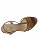 Bandes sandale en cuir brun clair - Pointures disponibles:  42