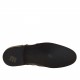 Chaussure pour hommes derby à lacets avec bout Brogue en cuir noir - Pointures disponibles:  36