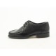 Mocassino stringato in pelle nero -  