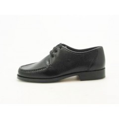 Chaussure avec lacets pour hommes en cuir noir - Pointures disponibles:  52