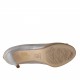 Zapato de salon open toe en charol de color gris - Tallas disponibles:  42