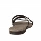 Sabo abierto con tachuelas en piel de color negro tacon 1 - Tallas disponibles:  32