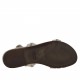 Sandalo listini in pelle+camoscio bianco -  
