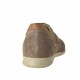 Scarpa casual stringata da uomo in camoscio grigio e beige e pelle e tessuto sabbia - Misure disponibili: 46