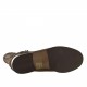Stivaletto da donna con fibbia e catena in camoscio marrone tacco 2 - Misure disponibili: 32