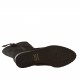Woman's boot with zipper, elastic band and buckle in black suede heel 2 - Available sizes:  32