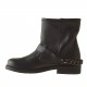 Damenstiefelette mit Schnalle und Kette aus schwarzem Leder Absatz 2 - Verfügbare Größen:  33