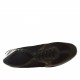 Scarpa da uomo sportiva allacciata in pelle e camoscio colore nero e pelle color canna di fucile