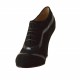 Chaussure à lacets pour femmes en daim et cuir verni noir talon 9 - Pointures disponibles:  42