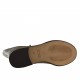 Damenstiefelette mit zwei Rei?verschlüssen aus schwarzem Leder Absatz 3 - Verfügbare Größen:  32