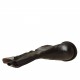 Stivaletto da donna con due cerniere in pelle colore nero tacco 3 - Misure disponibili: 32