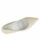 Escarpin en cuir ivoire perlé talon 9 - Pointures disponibles:  31
