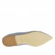 Bailarina a punta para mujer con elastico en piel azul claro tacon 1 - Tallas disponibles:  32