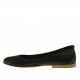 Scarpa ballerina da donna in pelle nera tacco 1 - Misure disponibili: 32, 33