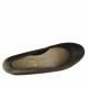 Scarpa ballerina da donna in pelle nera tacco 1 - Misure disponibili: 32, 33