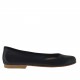 Ballerina da donna in pelle colore blu scuro tacco 1