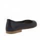 Ballerina da donna in pelle colore blu scuro tacco 1 - Misure disponibili: 32