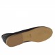Ballerina da donna in pelle colore blu scuro tacco 1 - Misure disponibili: 32