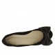 Bailarina para mujer en gamuza negra con moño tacon 1 - Tallas disponibles:  32