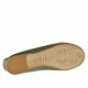 Bailarina en piel verde talon 1 - Tallas disponibles:  32