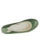 Bailarina en piel verde talon 1 - Tallas disponibles:  32