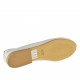 Bailarina para mujer en piel de color blanco perlado tacon 1 - Tallas disponibles:  32