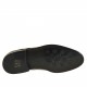 Men's derby laced shoe with captoe in black leather - Available sizes:  36