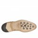 Chaussure derby à lacets et bout droit fleuri pour hommes en cuir beige - Pointures disponibles:  46, 50