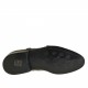 Chaussure élégant pour hommes avec deux boucles et bout droit en cuir noir - Pointures disponibles:  50