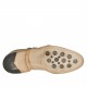 Chaussure élégant pour hommes avec deux boucles et bout droit en cuir beige - Pointures disponibles:  49, 50