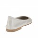 Ballerina shoe in ivory pearled leather heel 1 - Available sizes:  32