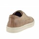 Chaussure sportif à lacets pour hommes en cuir imprimé tressé beige terre  - Pointures disponibles:  36