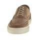 Chaussure derby sportif à lacets avec bout golf pour hommes en cuir taupe - Pointures disponibles:  36