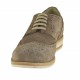 Scarpa casual derby stringata con lavorazione Brogue da uomo in camoscio sabbia - Misure disponibili: 47