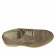 Scarpa casual derby stringata con lavorazione Brogue da uomo in camoscio sabbia - Misure disponibili: 47