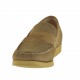 Mocassin pour hommes en cuir nubuck taupe et cuir beige - Pointures disponibles:  48, 51