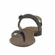Sandale entredoigt pour femmes avec strass en daim noir talon 2 - Pointures disponibles:  31