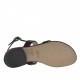 Sandale entredoigt pour femmes avec strass en daim noir talon 2 - Pointures disponibles:  31