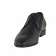 Eleganter Herrenderbyschuh mit Schnürsenkeln aus schwarzem mit Streifen bedrucktem Lackleder - Verfügbare Größen:  36