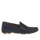 Mocasin deportivo para hombre en piel de color azul oscuro