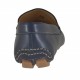 Mocasin deportivo para hombre en piel de color azul oscuro - Tallas disponibles:  36, 52
