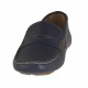 Mocasin deportivo para hombre en piel de color azul oscuro - Tallas disponibles:  36, 52