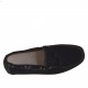 Scarpa da uomo mocassino sportivo carshoe in pelle scamosciata colore nero