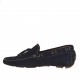 Mocasino para hombres con cordones en gamuza azul  - Tallas disponibles:  51