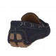 Mocasino para hombres con cordones en gamuza azul  - Tallas disponibles:  51
