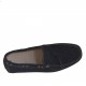 Mocasino para hombres con cordones en gamuza azul  - Tallas disponibles:  51